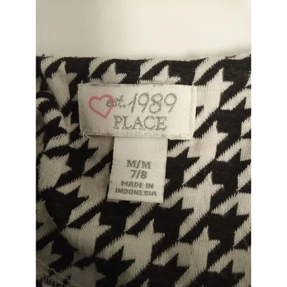 The Children's Place Kid's Black/White Casual Dress Size Medium (7/8) - Picture 5 of 7